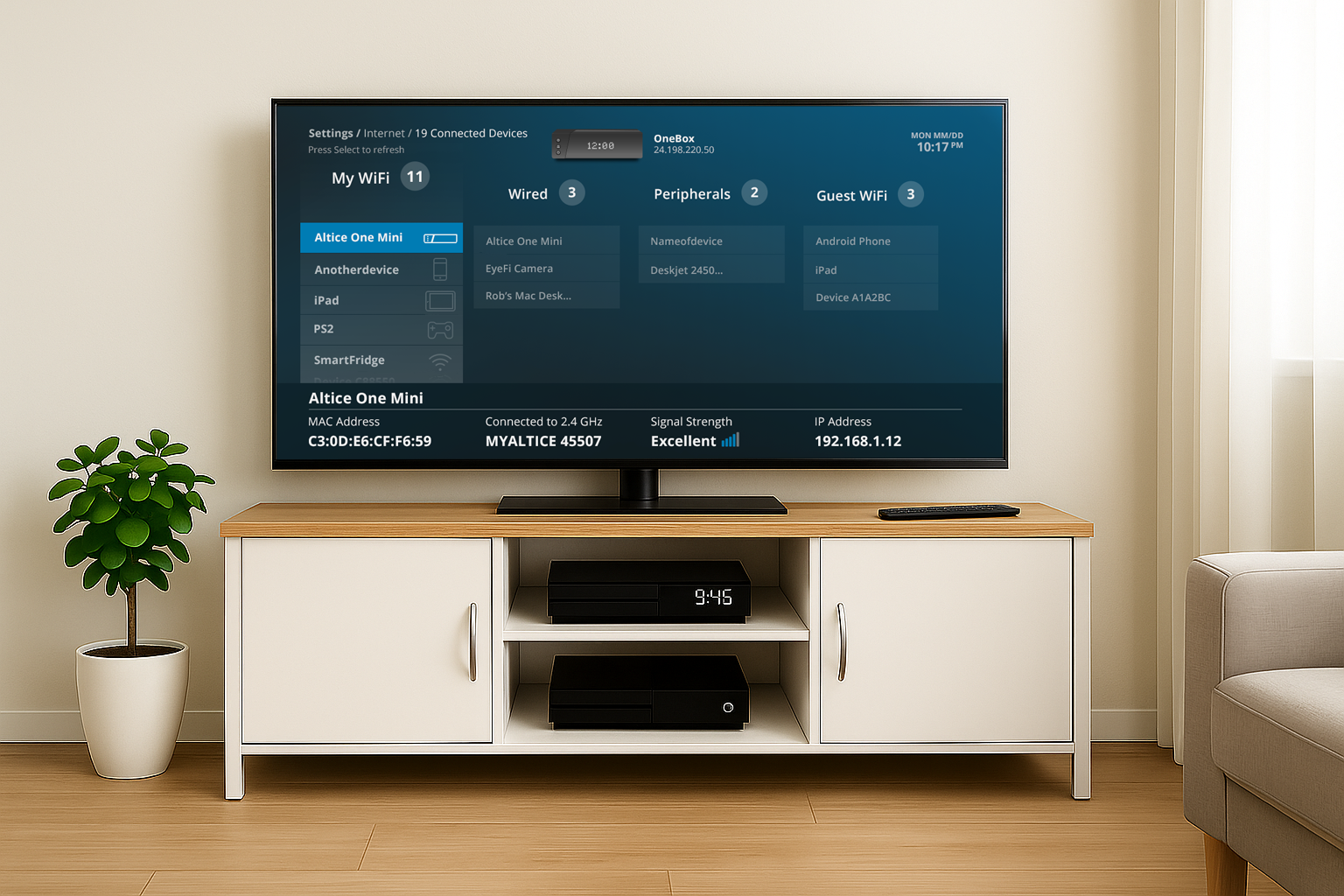 Network Map Altice One