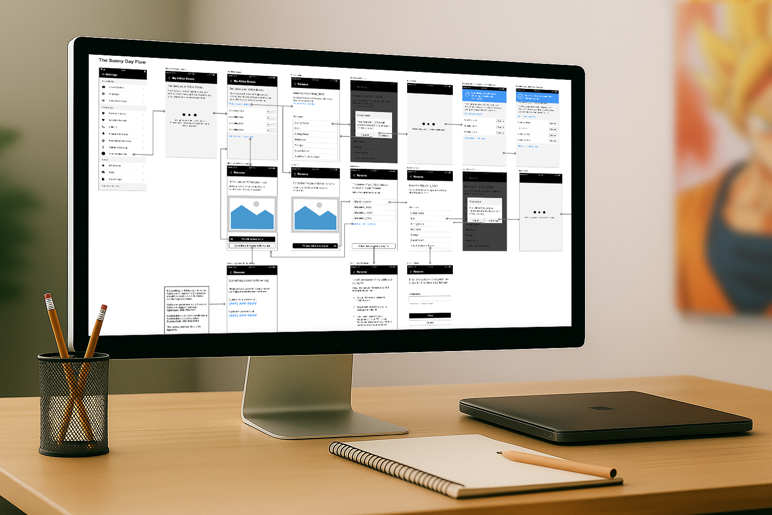 Rename Set Top Boxes Wireframes